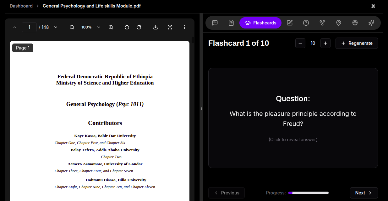 Summelio flashcard